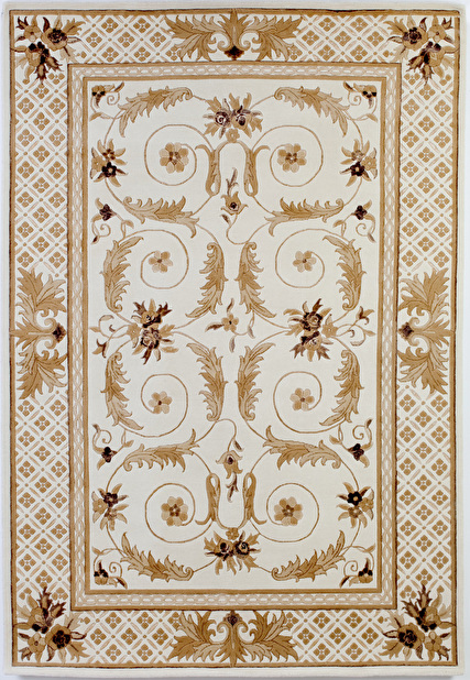 Ručně vázaný koberec Bakero Paris 2318 White