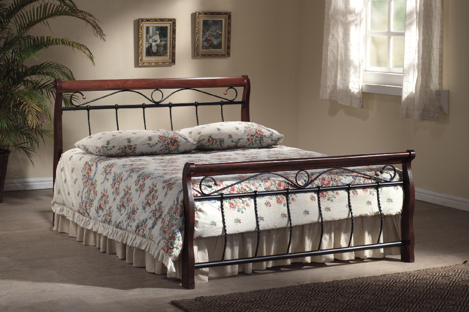 Manželská postel 180 cm Oberon (s roštem)