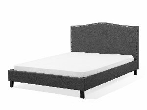Manželská postel 180 cm MONTHY (s roštem) (šedá)