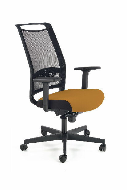 Kancelářská židle Galatta (černá + hořčicová)