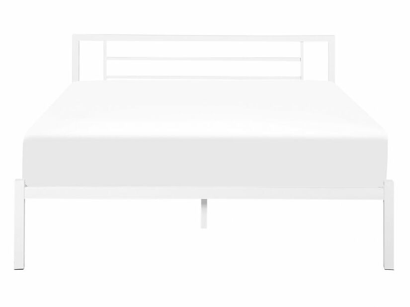 Manželská postel 140 cm Cush (bílá) (s roštem)