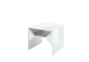 Konferenční stolek Tonfir (lesk bílý)