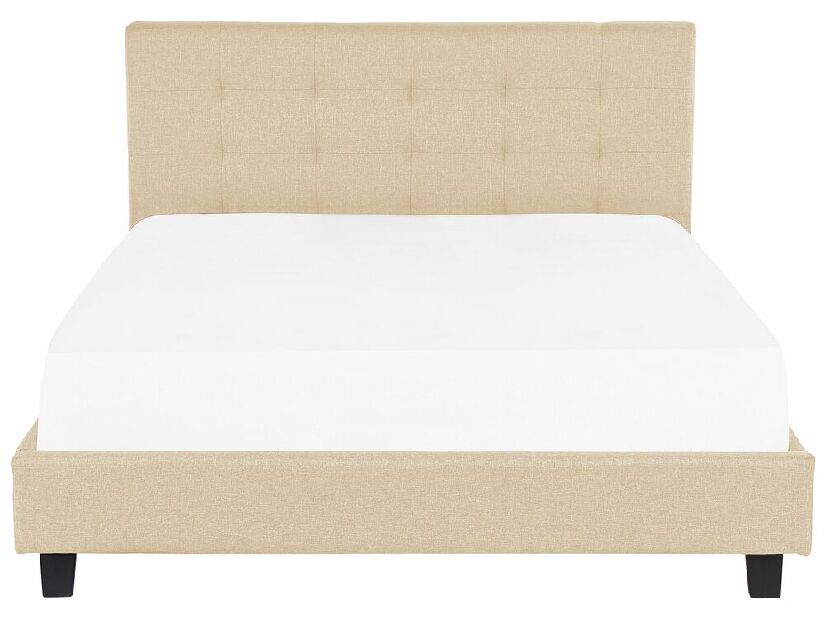 Manželská postel 180 cm Rhiannon (béžová) (s roštem a matrací)