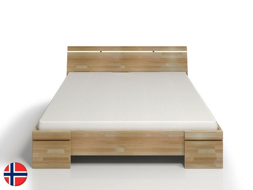 Manželská postel 140 cm Naturlig Bavergen Maxi ST (buk) (s roštem a úl. prostorem)