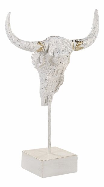 Dekorativní figurka BULC 46 cm (sklolaminát) (bílá)