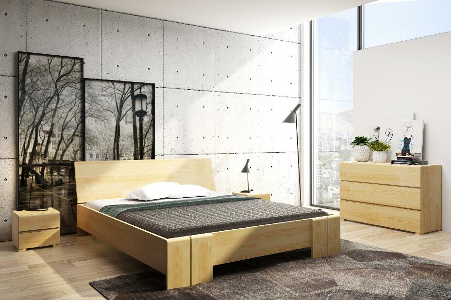Manželská postel 140 cm Naturlig Galember Maxi ST (borovice) (s roštem a úl. prostorem)