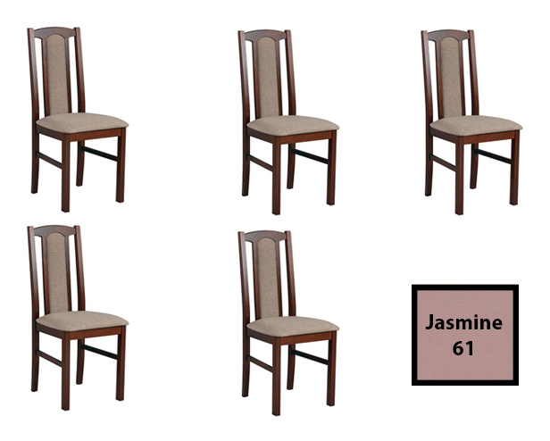 Set 2 ks. jídelních židlí Dalem (ořech + hnědá) *výprodej