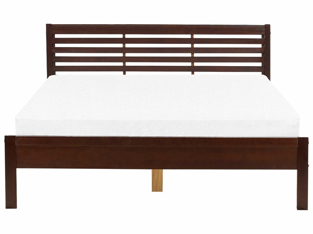 Manželská postel 160 cm CAROC (hnědá)