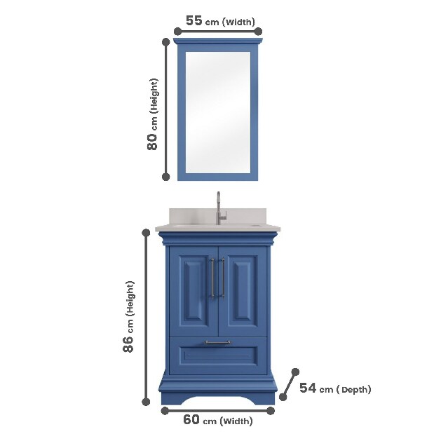 Koupelnová sestava Horazio 24 (Modrá)