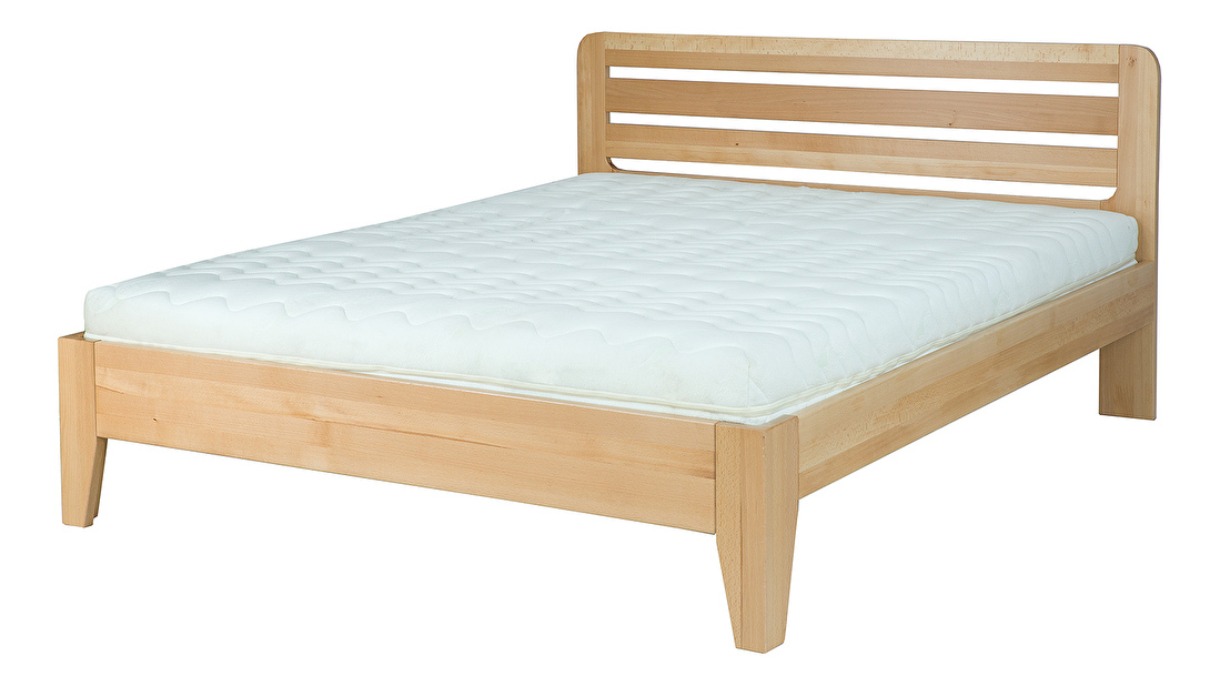 Manželská postel 160 cm LK 189 (buk přírodní) (bez roštu a matrace)