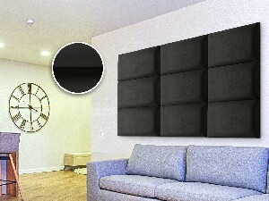 Čalouněný panel Soundless 40x30 cm (hnědošedý)