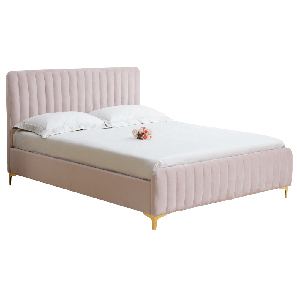 Manželská postel 160 cm Karilla (růžová) (s roštem)
