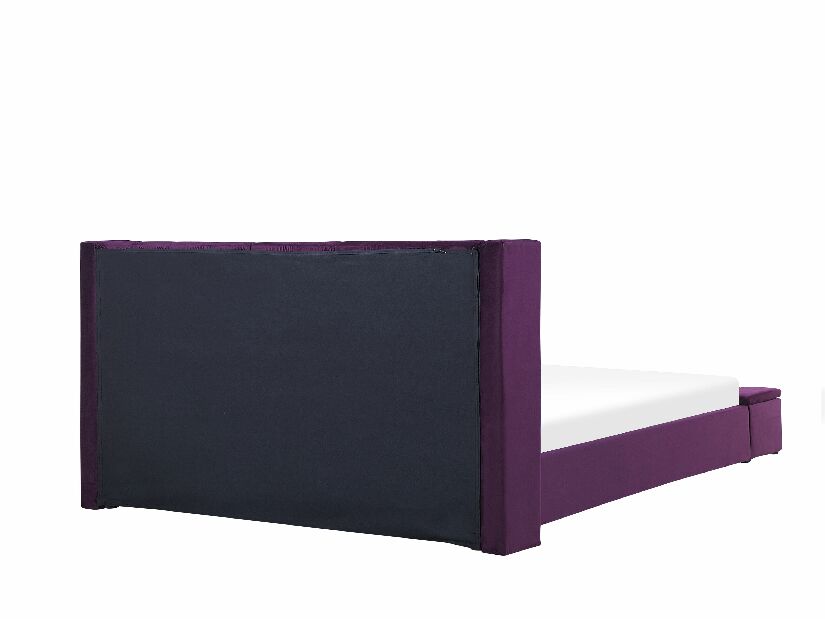 Manželská postel 180 cm NAIROBI (fialová) (s roštem a úl. prostorem)