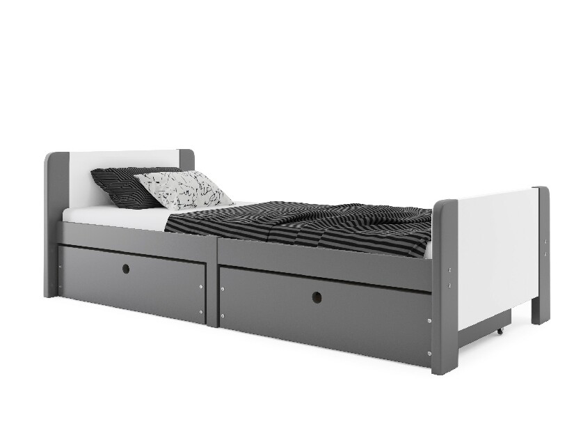 Jednolůžková postel 80 cm Aria (grafit)