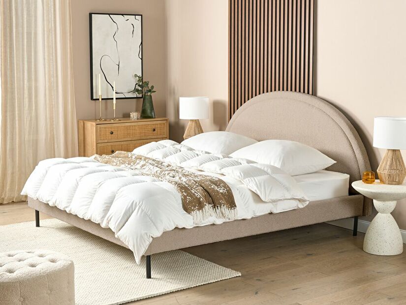 Manželská postel 180 cm Margit (béžová)