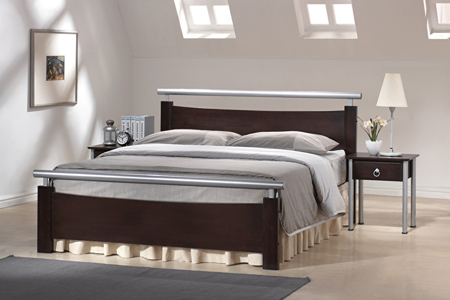Manželská postel 160 cm Madryt (s roštem)