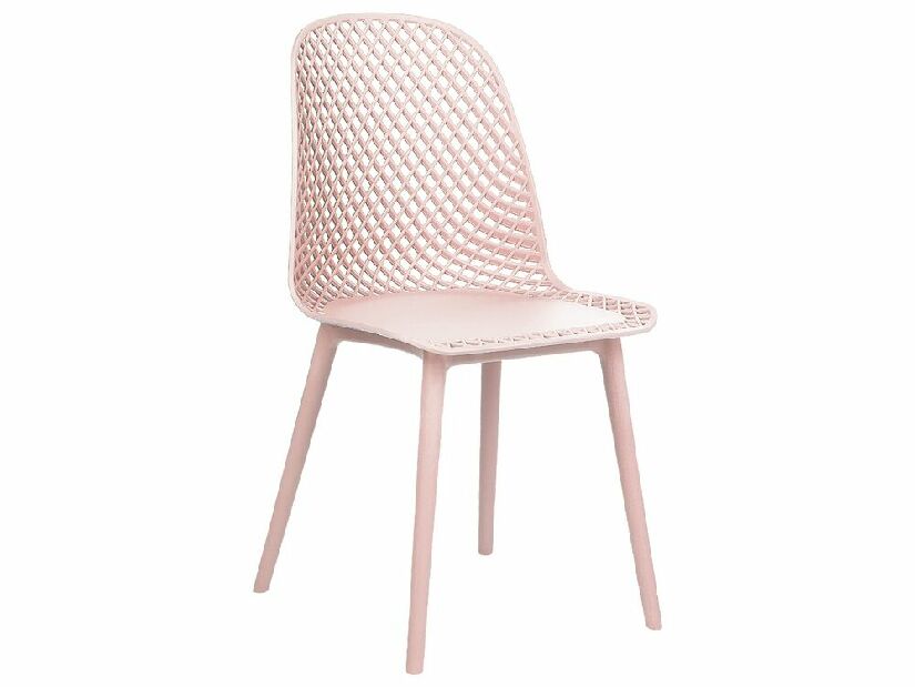 Set 4 ks jídelních židlí Erielle (růžová)