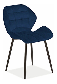 Jídelní židle Hiram (námořnická modrá + černá)
