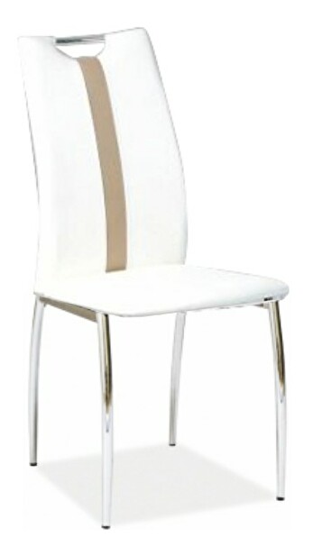 Jídelní židle Signa (bílá + béžová) *výprodej