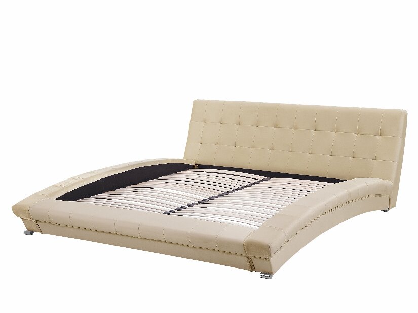Manželská postel 180 cm LILLY (s roštem) (béžová)