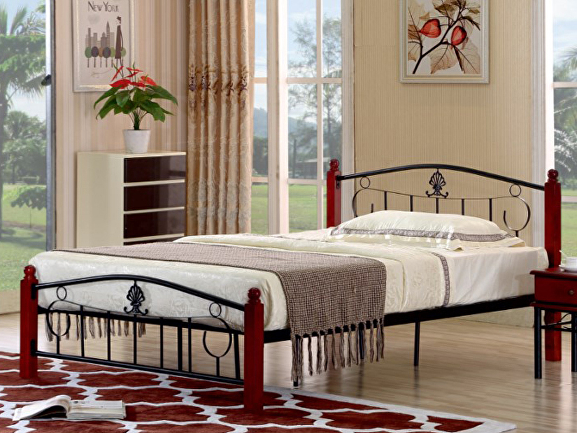 Manželská postel 140 cm Magenta (s roštem) *výprodej