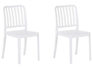 Set 2 ks zahradních židlí Sinnamon (bílá)