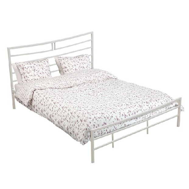 Manželská postel 160 cm Dalia (s roštem) (bílá)