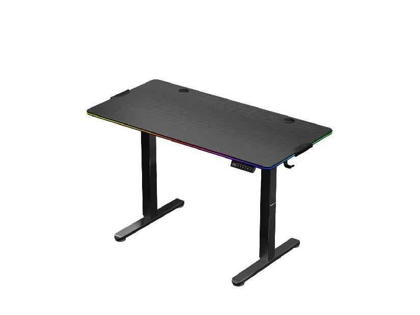 PC stolek Hyperion 8.2 (černá + vícebarevná) (s LED osvětlením)