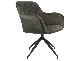Otočná židle Viata (hnědá + černá) 