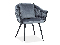 Jídelní židle Nobuko (šedá + černá)
