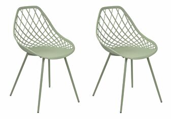 Set 2 ks jídelních židlí Canza (zelená)