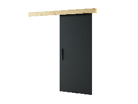 Posuvné dveře 90 cm Lovella (dub artisan + černá matná)