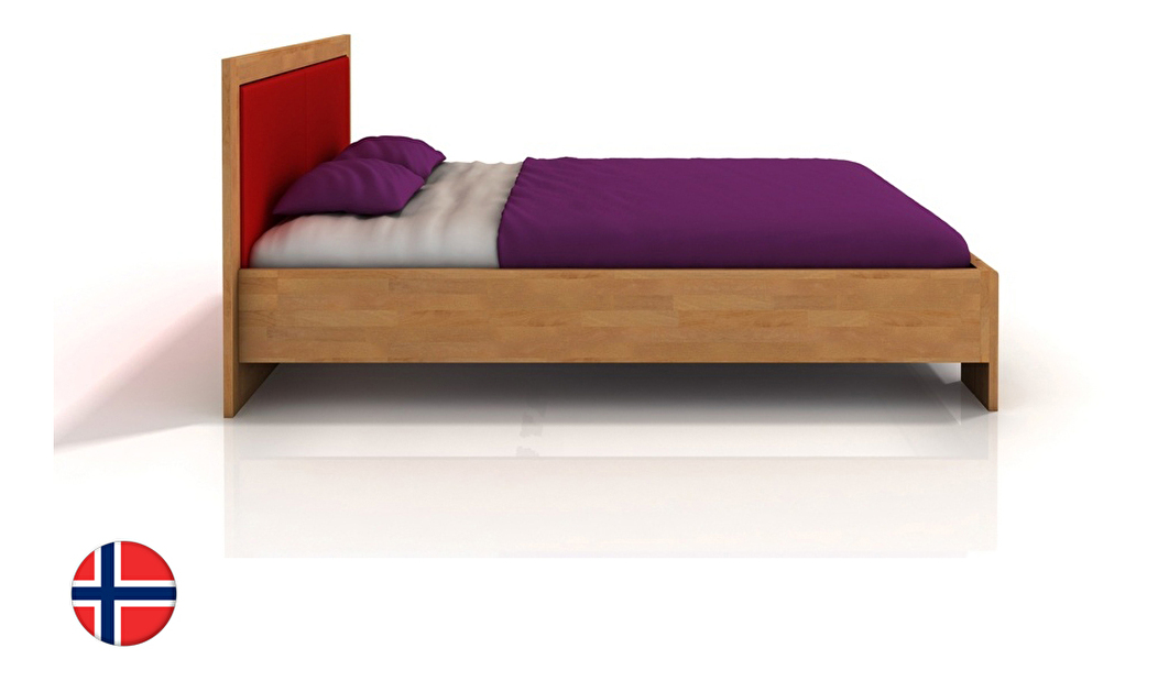 Manželská postel 200 cm Naturlig Manglerud High (buk)