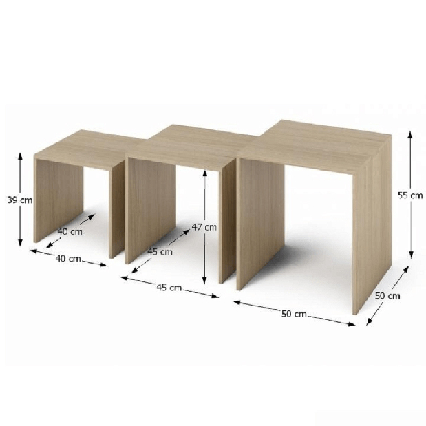 Konferenční stolek Sipet (dub sonoma)