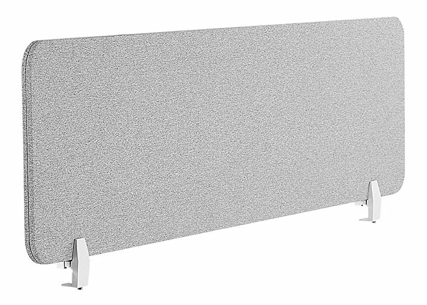 Přepážka na pracovní stůl 130x40 cm Whitley (světle šedá)