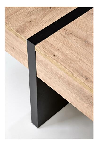 Konferenční stolek Shanell 80 (dub craft + černá)