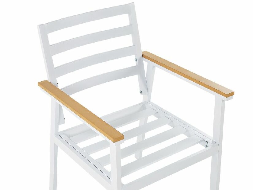Set 4 ks zahradních židlí Cork (bílá)