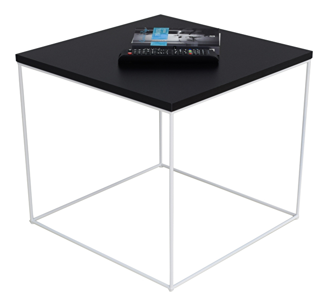 Konferenční stolek Elinas (bílá + černá)