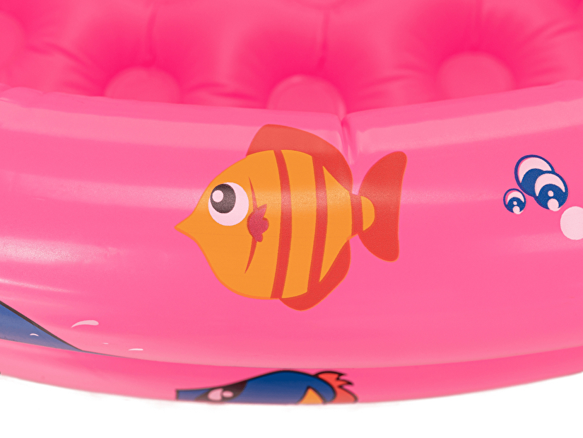 Nafukovací dětský bazén Leah (růžová + vzor)