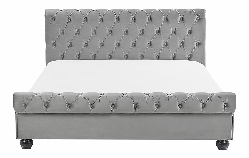 Manželská postel 180 cm ARCHON (s roštem) (šedá)