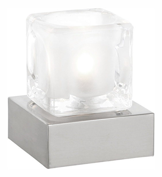 Stolní svítidlo LED Nubuk 21980L (stříbrná + průhledná)