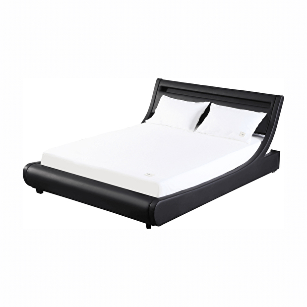Manželská postel 180 cm Filina (černá) (s roštem) *výprodej