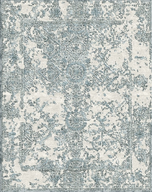 Ručně vázaný koberec Bakero Versailles prírodný hodváb Ws-2 Beige-Grey