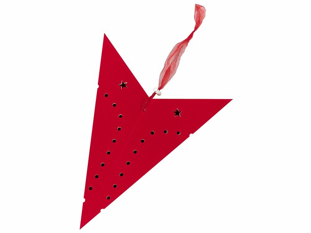 Set 2 ks závěsných hvězd 60 cm Monti (červená)