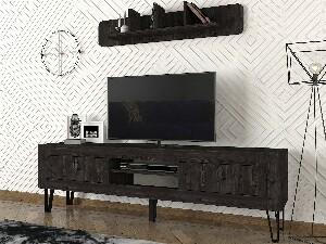 Obývací stěna Emo (Černá)