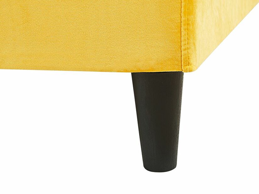 Manželská postel 180 cm FUTTI (s roštem) (žlutá)