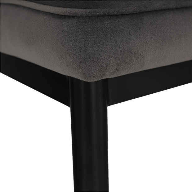 Jídelní židle Dopey (tmavě-šedá + černá)