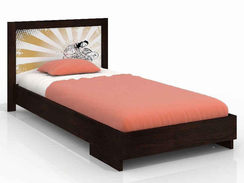 Jednolůžková postel 90 cm Naturlig Kids Stjernen (borovice) (s roštem)