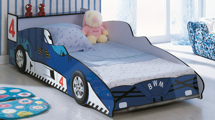 Detská postel 90 cm Robert modrá (s roštem)