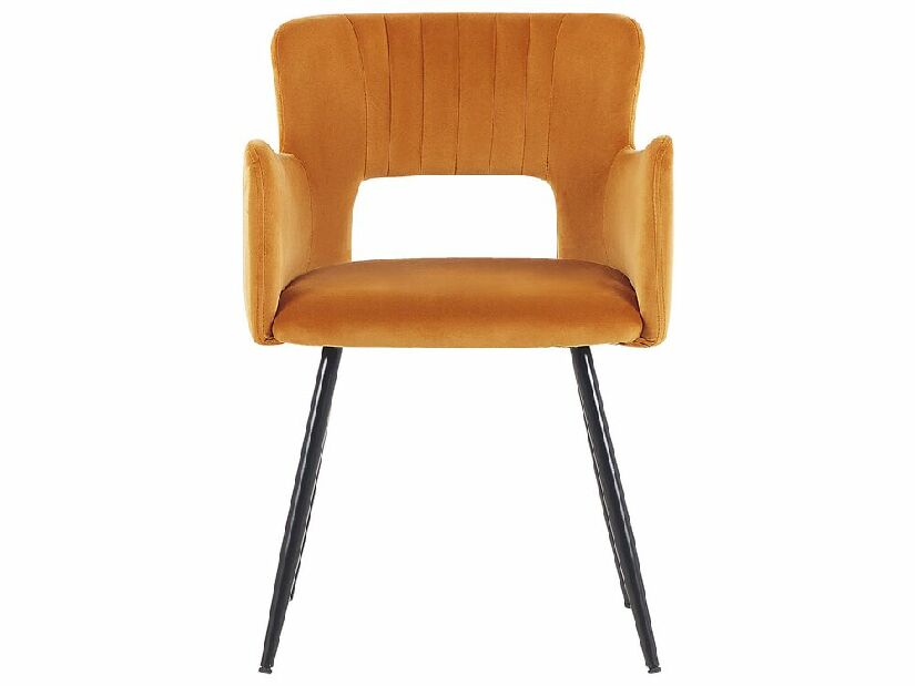 Set 2 ks jídelních židlí Shelba (oranžová)